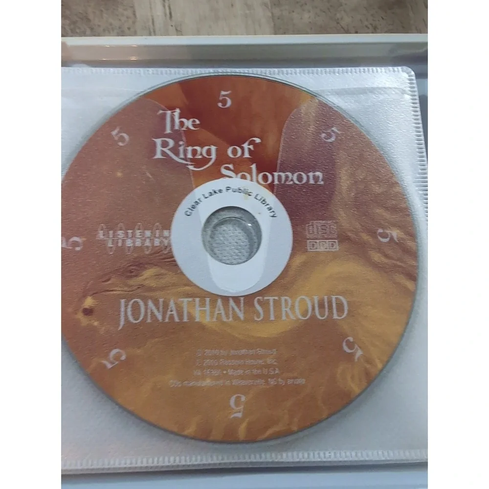Ring of Solomon by‎ Jonathan Stroud (2010, Compact Disc) Ex Lib